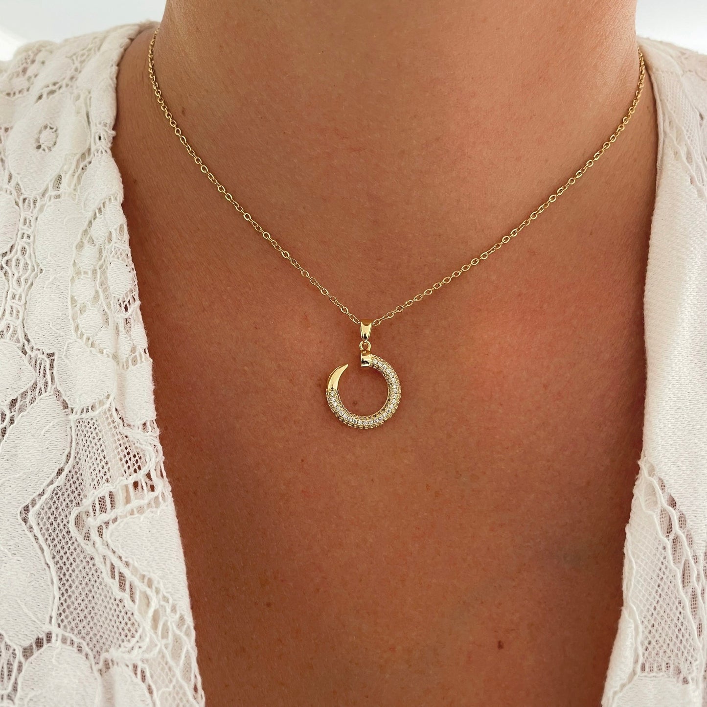 Collier Clou strass