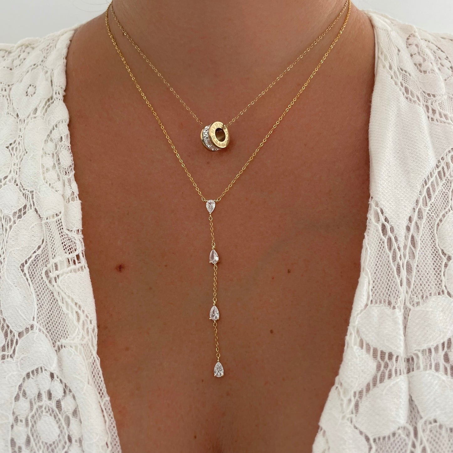 Collier Pendant Bella argenté