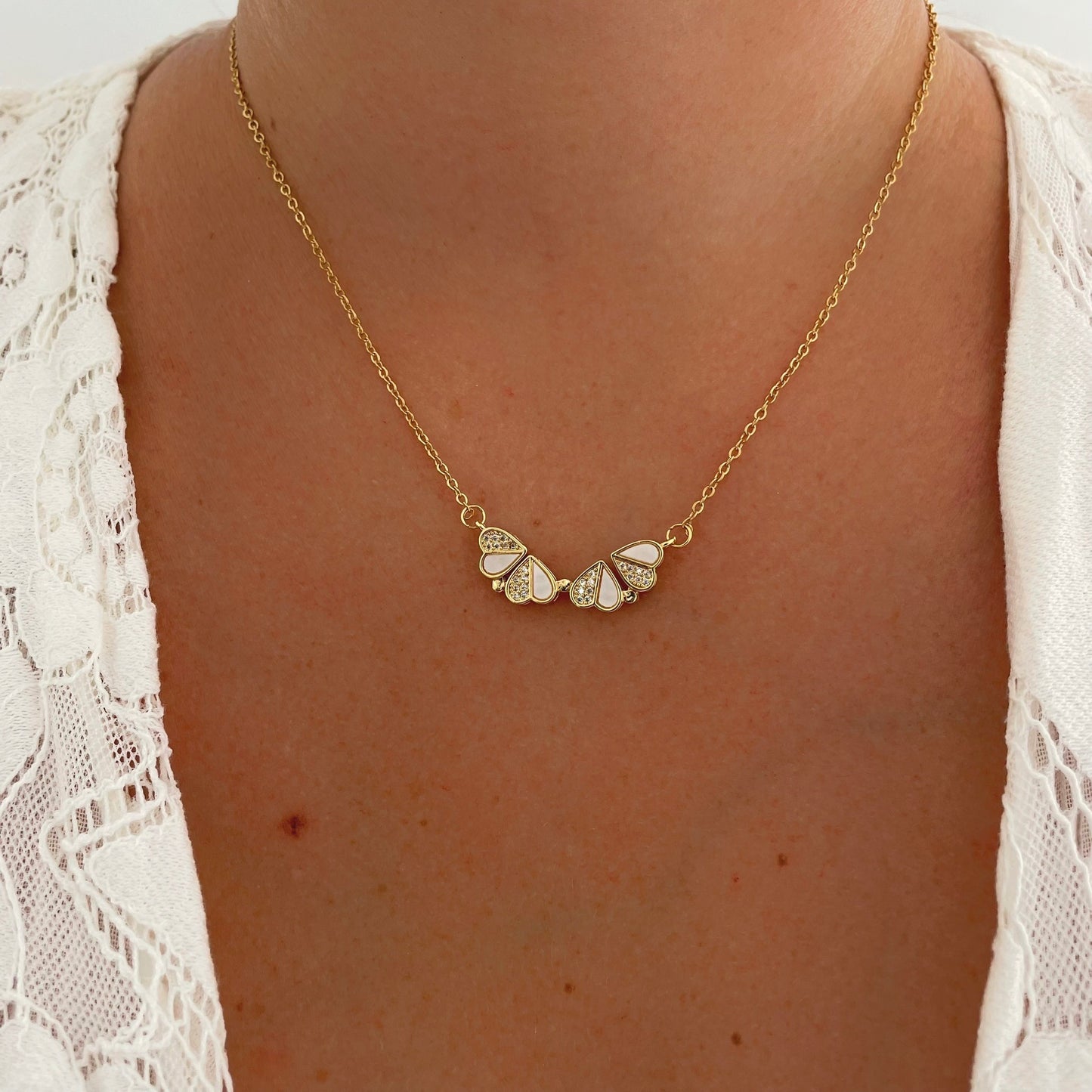 Collier Trèfle à 4 coeurs Dina