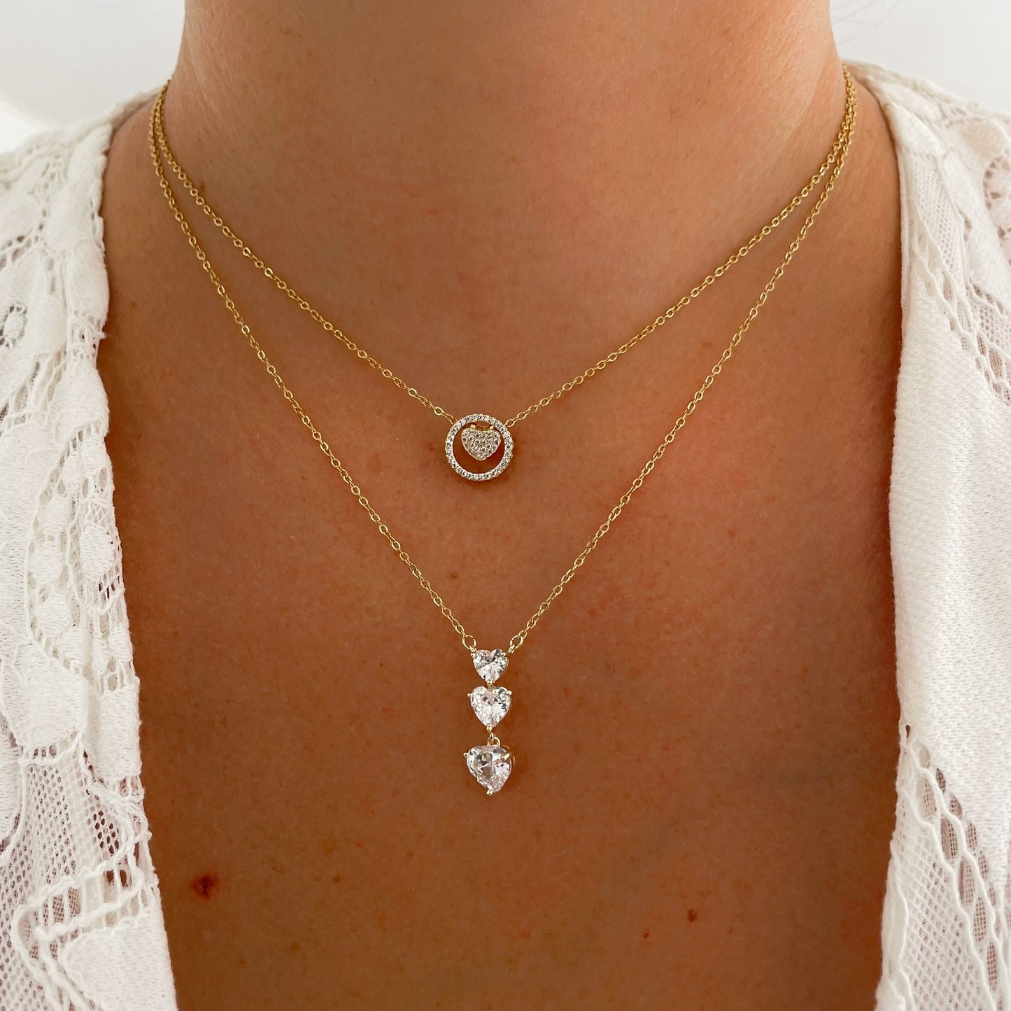 Collier Coeur argenté