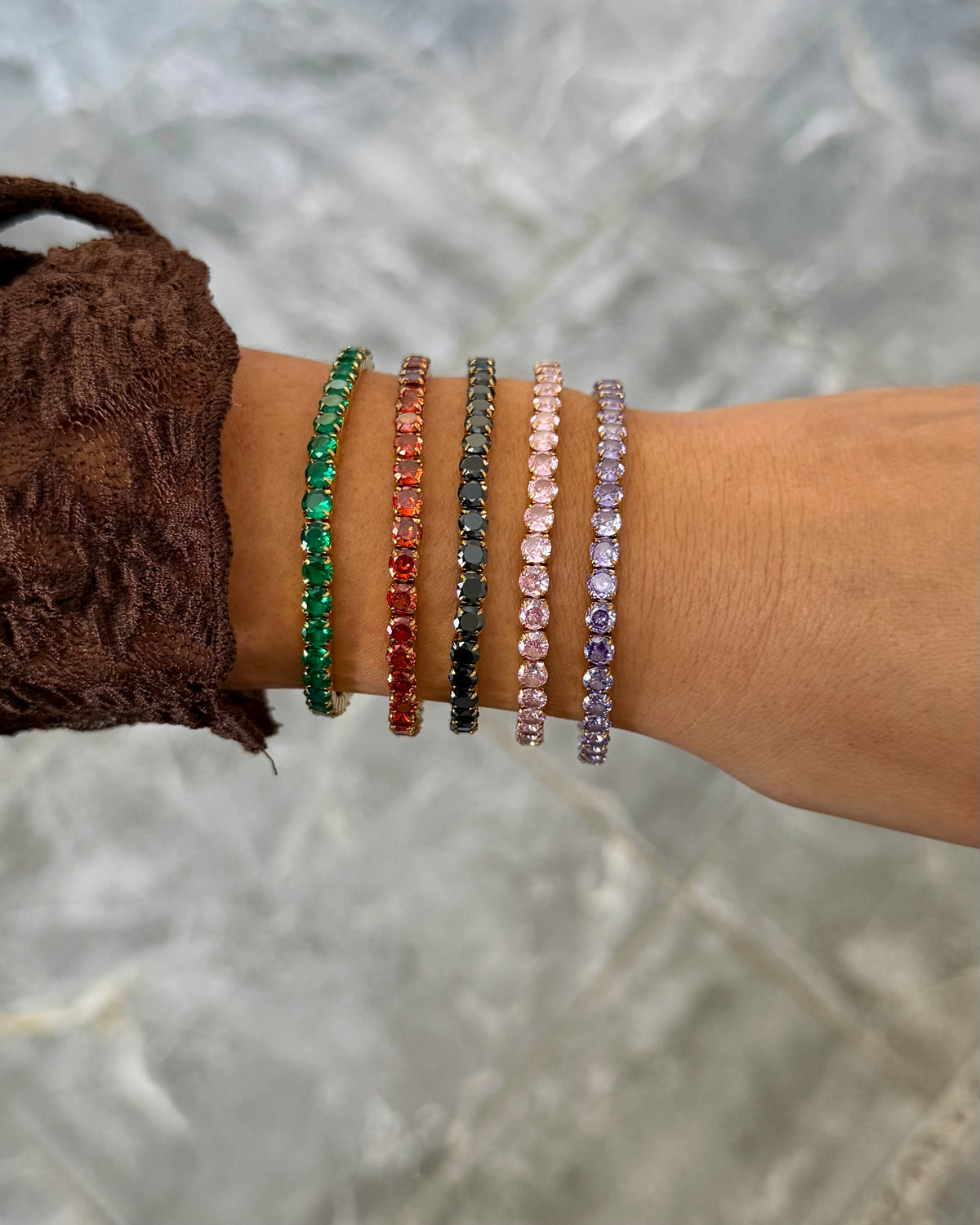 Bracelet Riviera Mauve