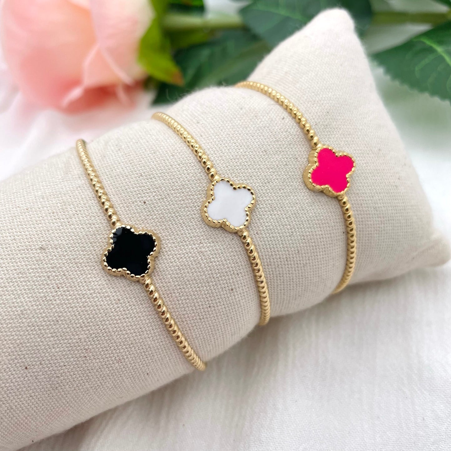 Bracelet Jonc Trèfle