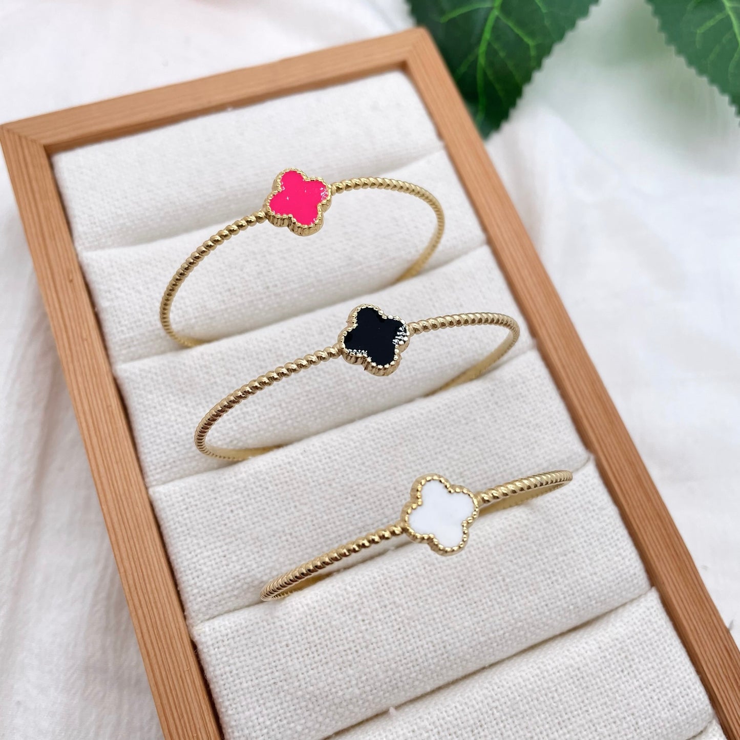 Bracelet Jonc Trèfle