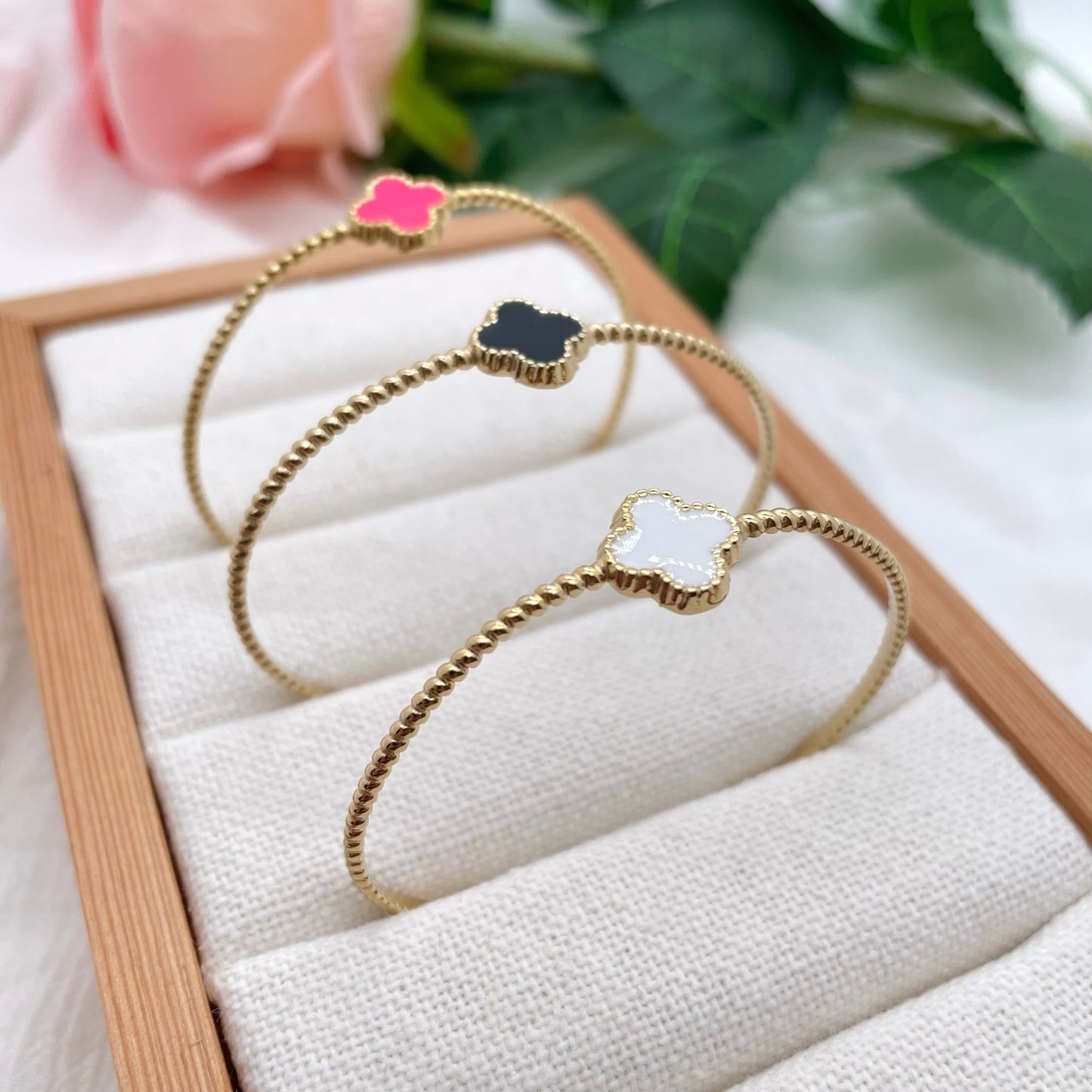 Bracelet Jonc Trèfle