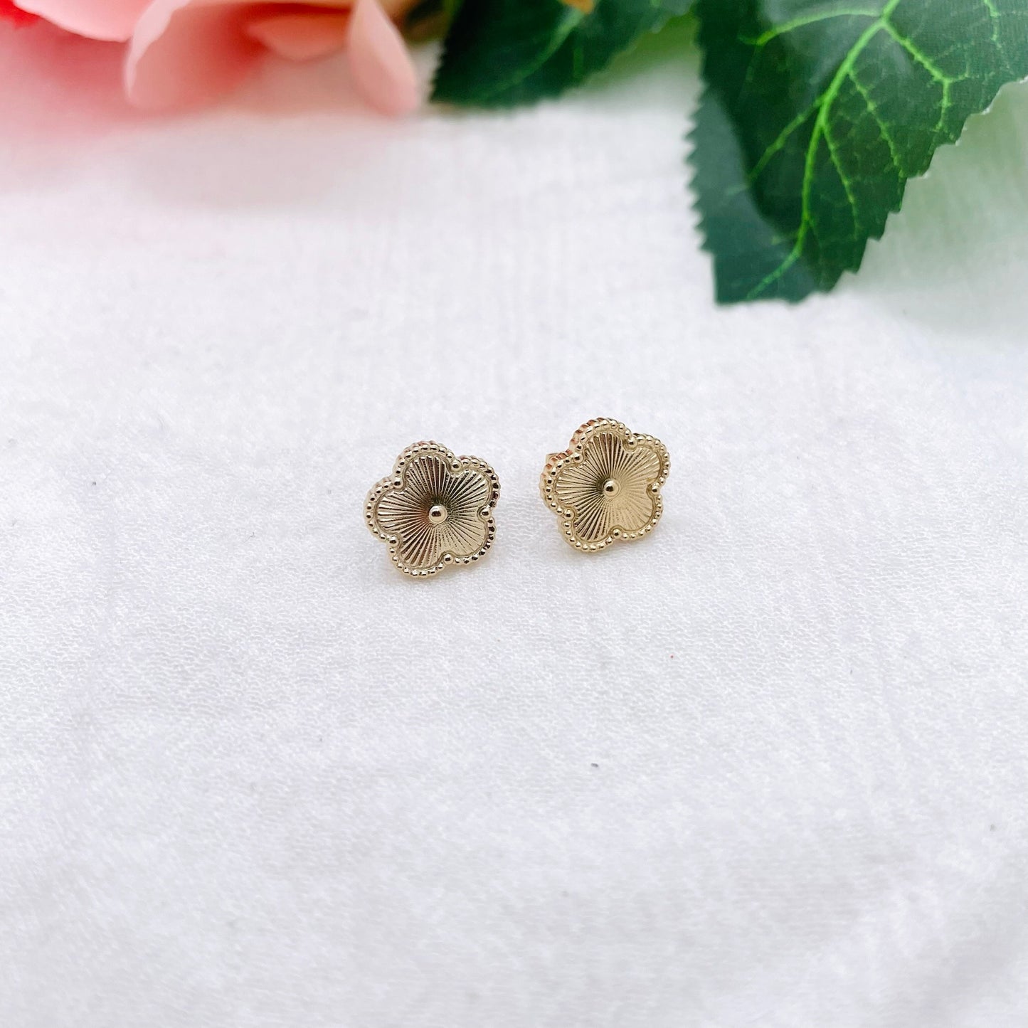 Boucles d'oreilles puce Trèfle Manon