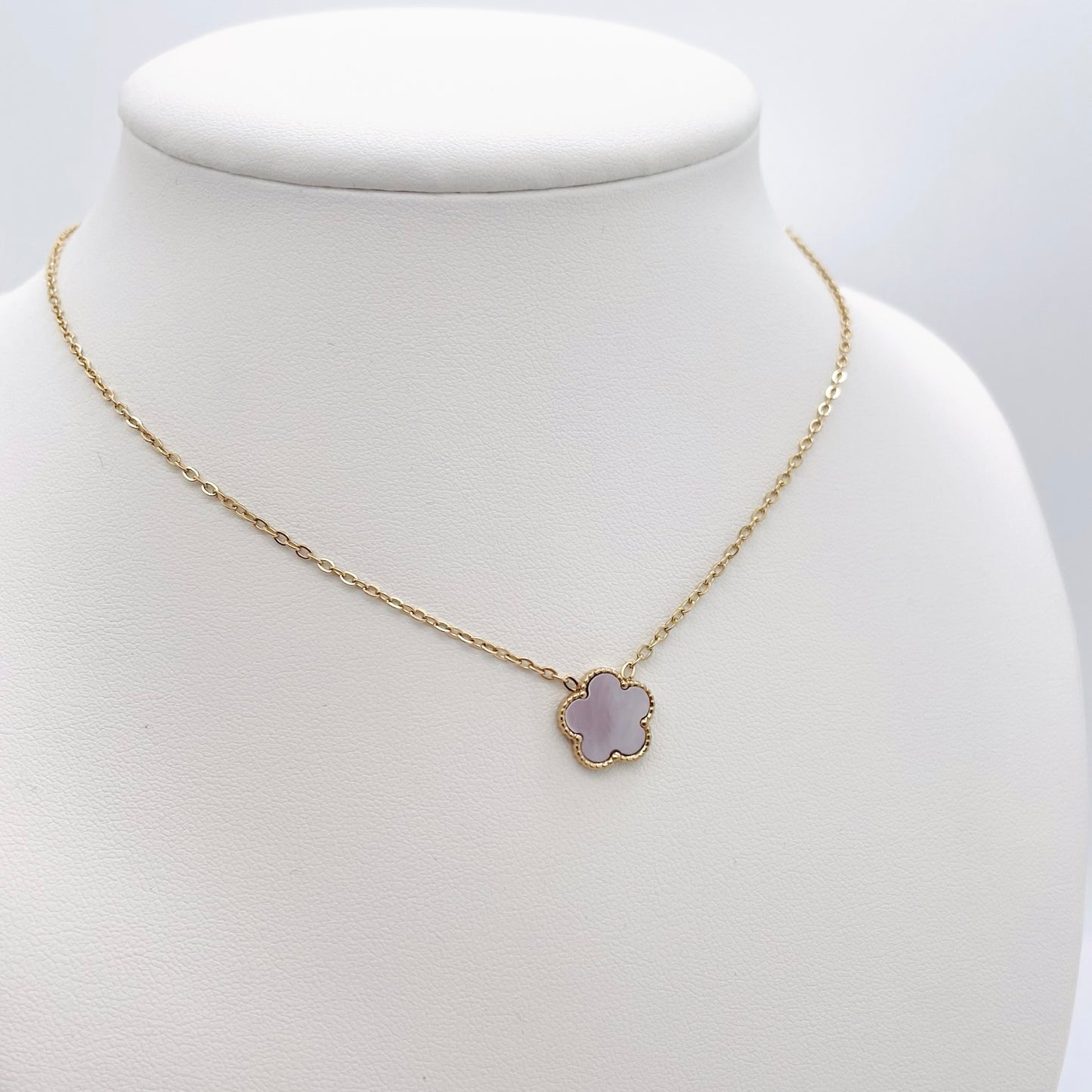 Collier Trèfle blanc