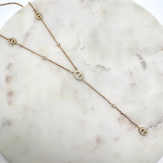 Collier Délia strass