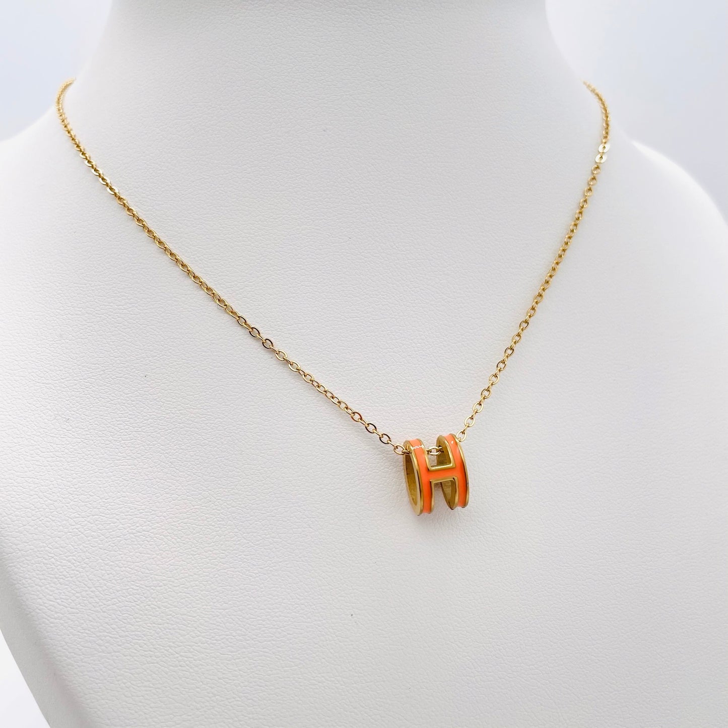 Collier H orange