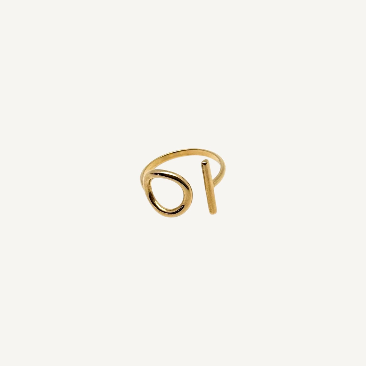 Bague Rond et Barre