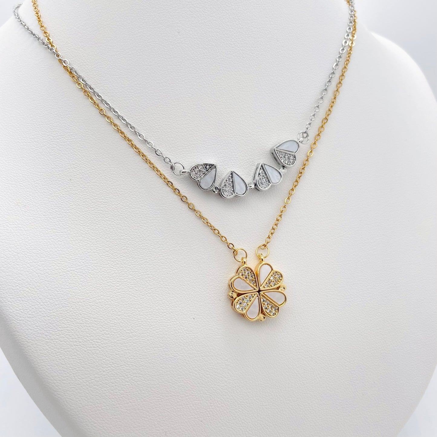 Collier Trèfle à 4 coeurs Dina