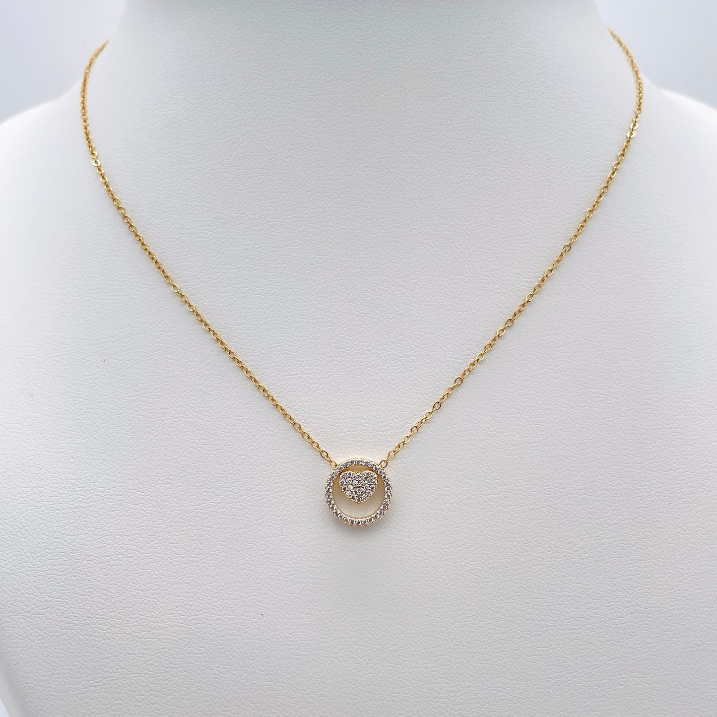 Collier Coeur doré