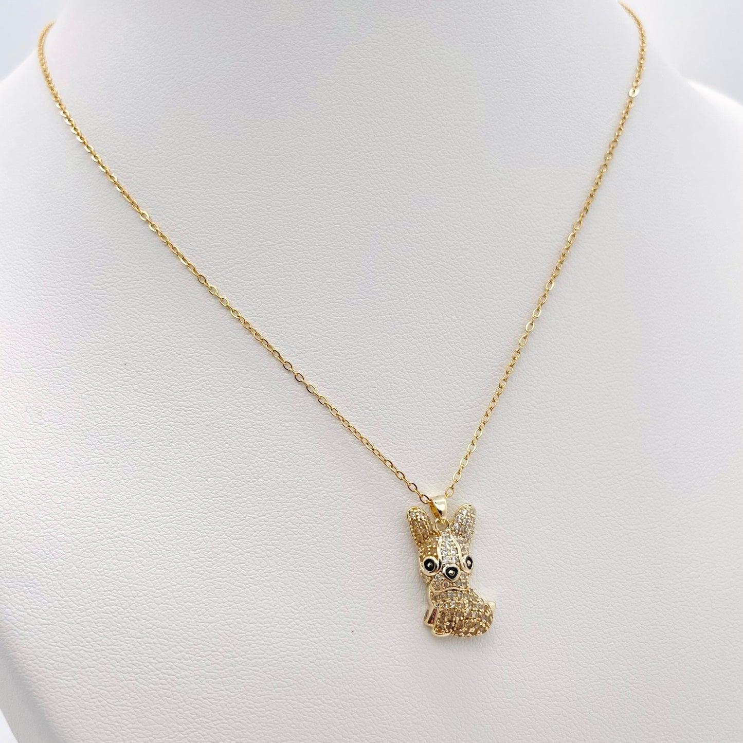 Collier Bulldog doré