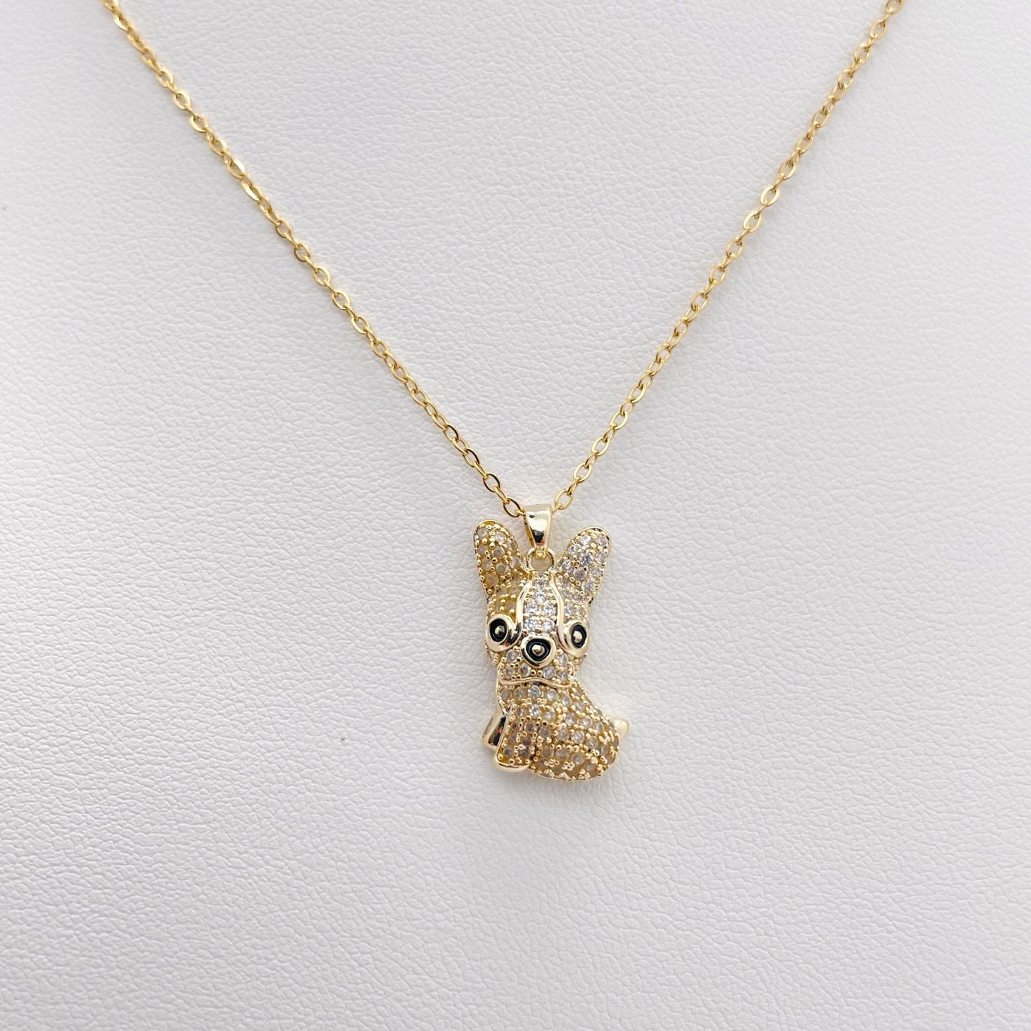Collier Bulldog doré
