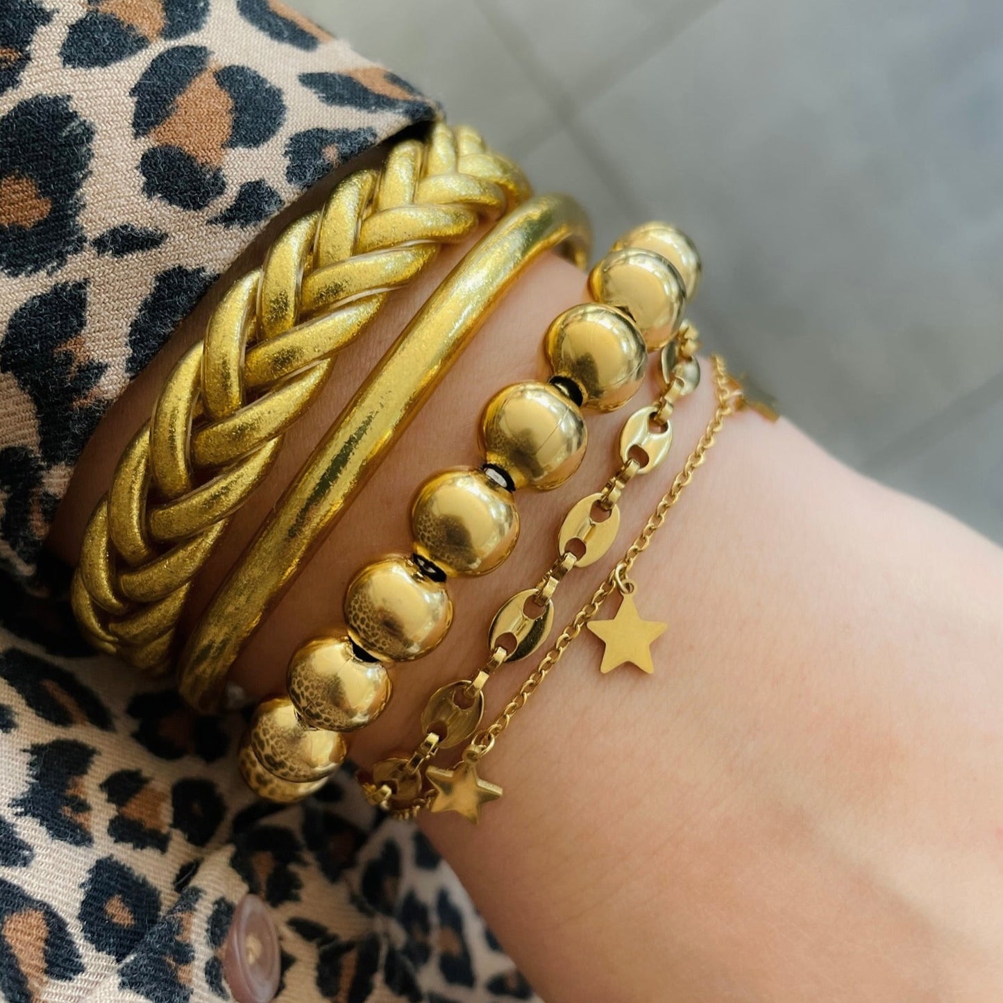 Bracelet jonc Boule
