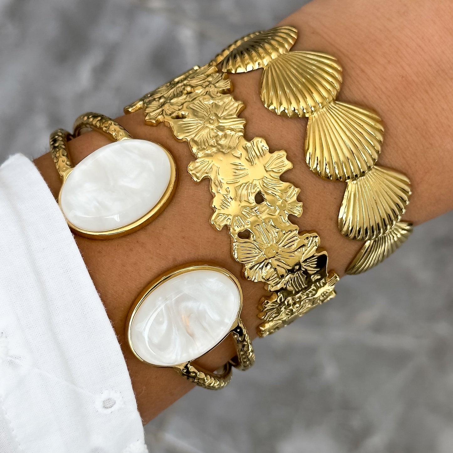 Bracelet Jonc Coquillage