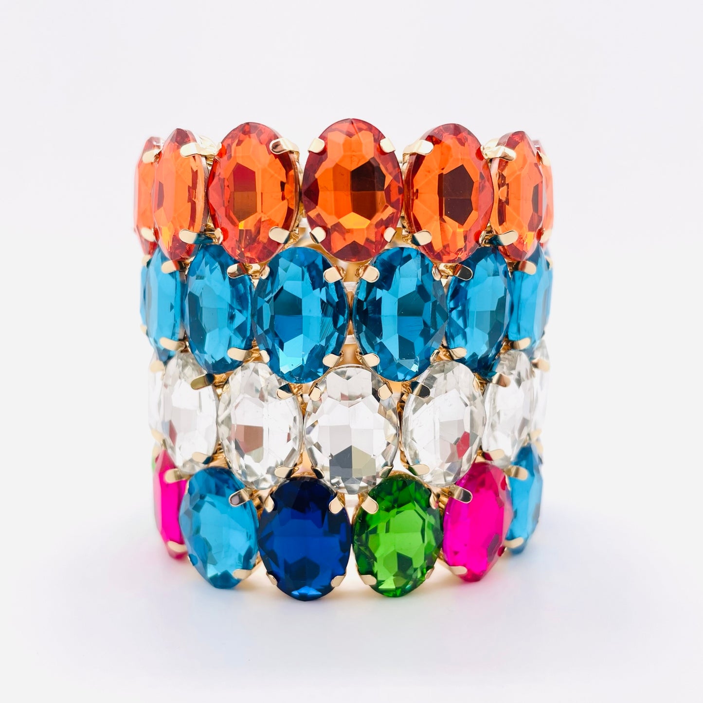 Bracelet Maxi Strass ovale