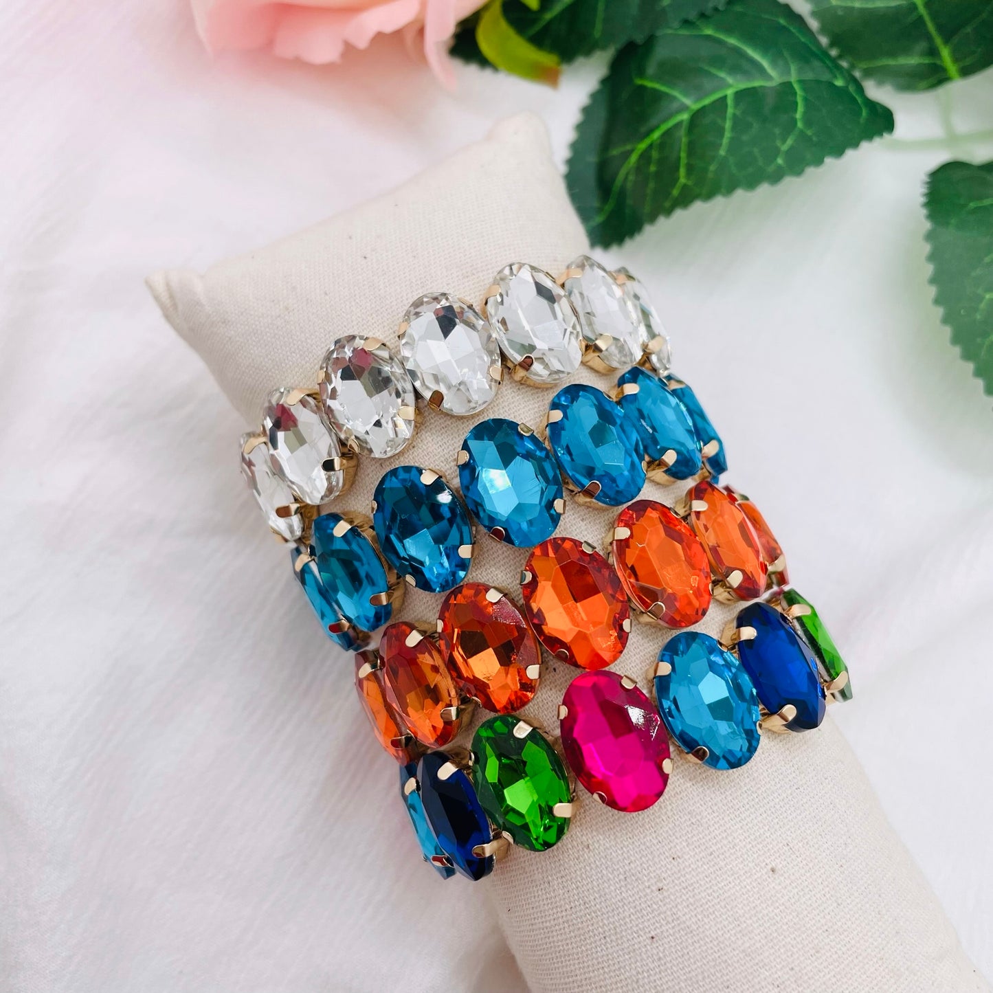Bracelet Maxi Strass ovale