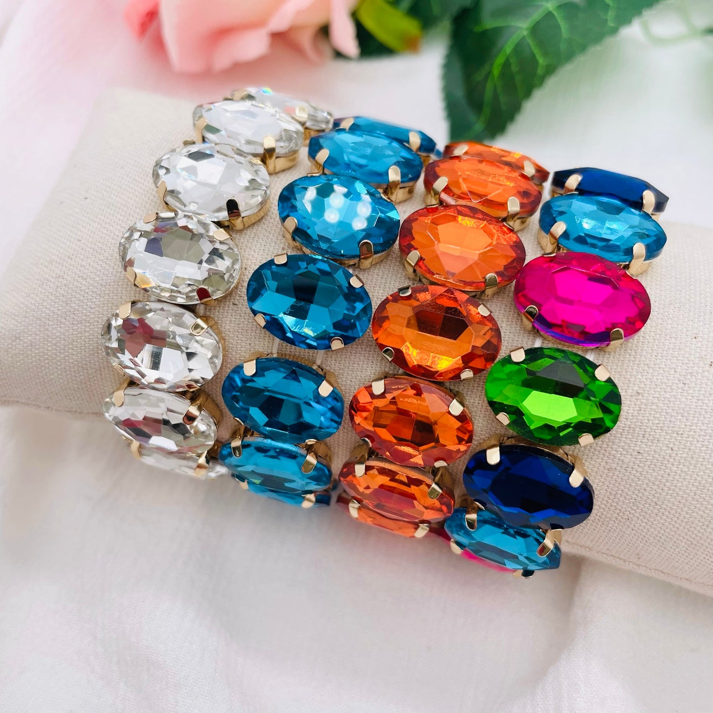 Bracelet Maxi Strass ovale