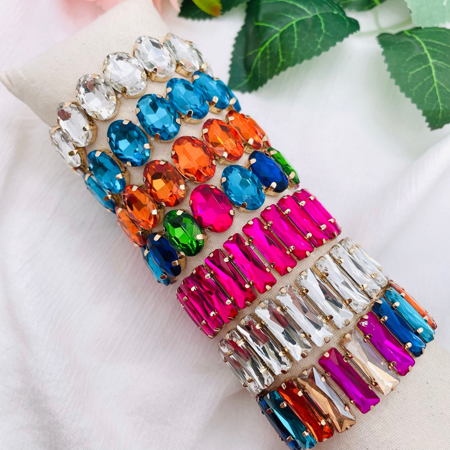 Bracelet Maxi Strass ovale