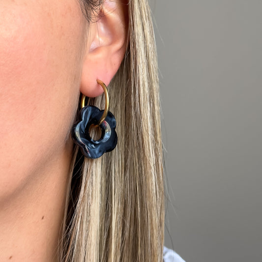 Boucles d'oreilles Denise Noir