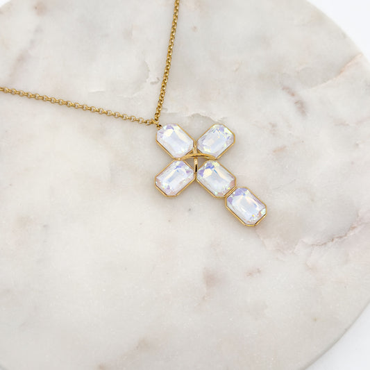 Collier Aurora Lilas Irisé