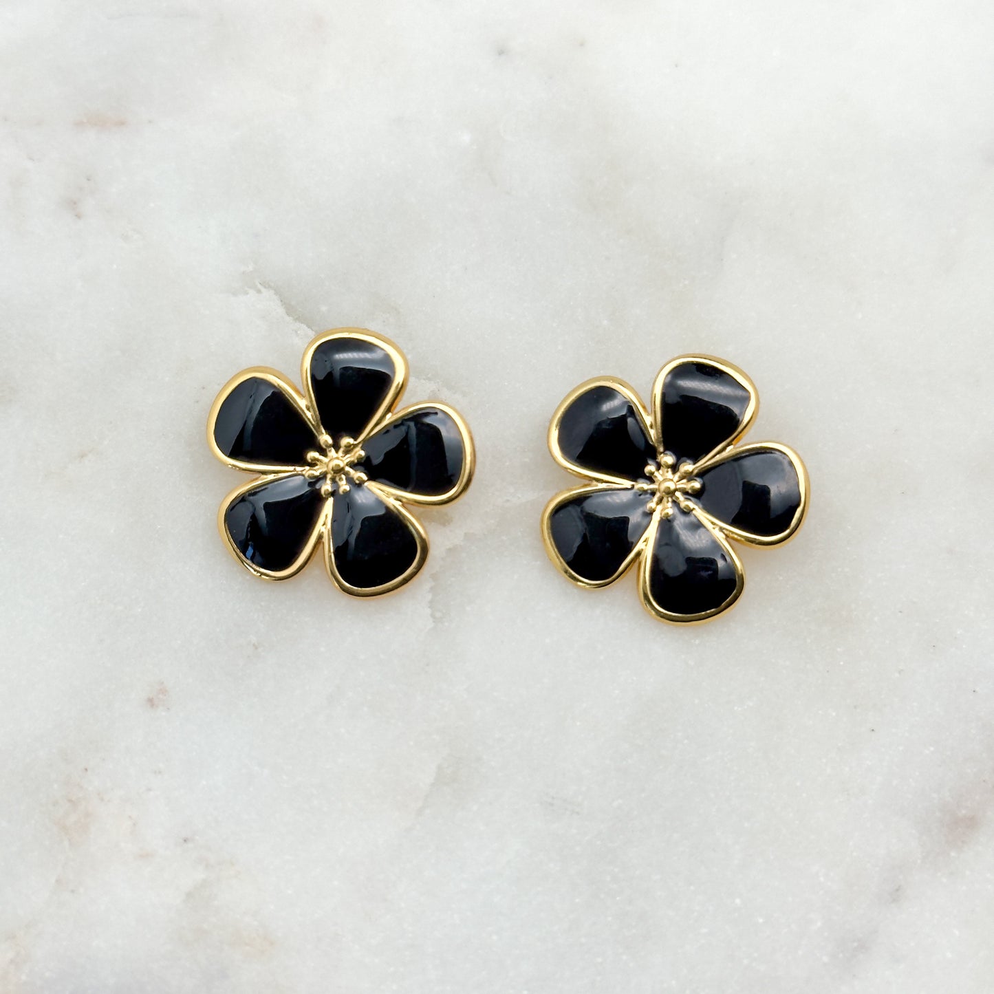 Boucles d'oreilles Janna noir