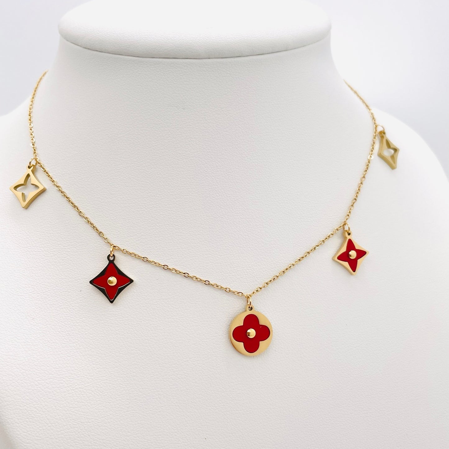 Collier Ilona rouge