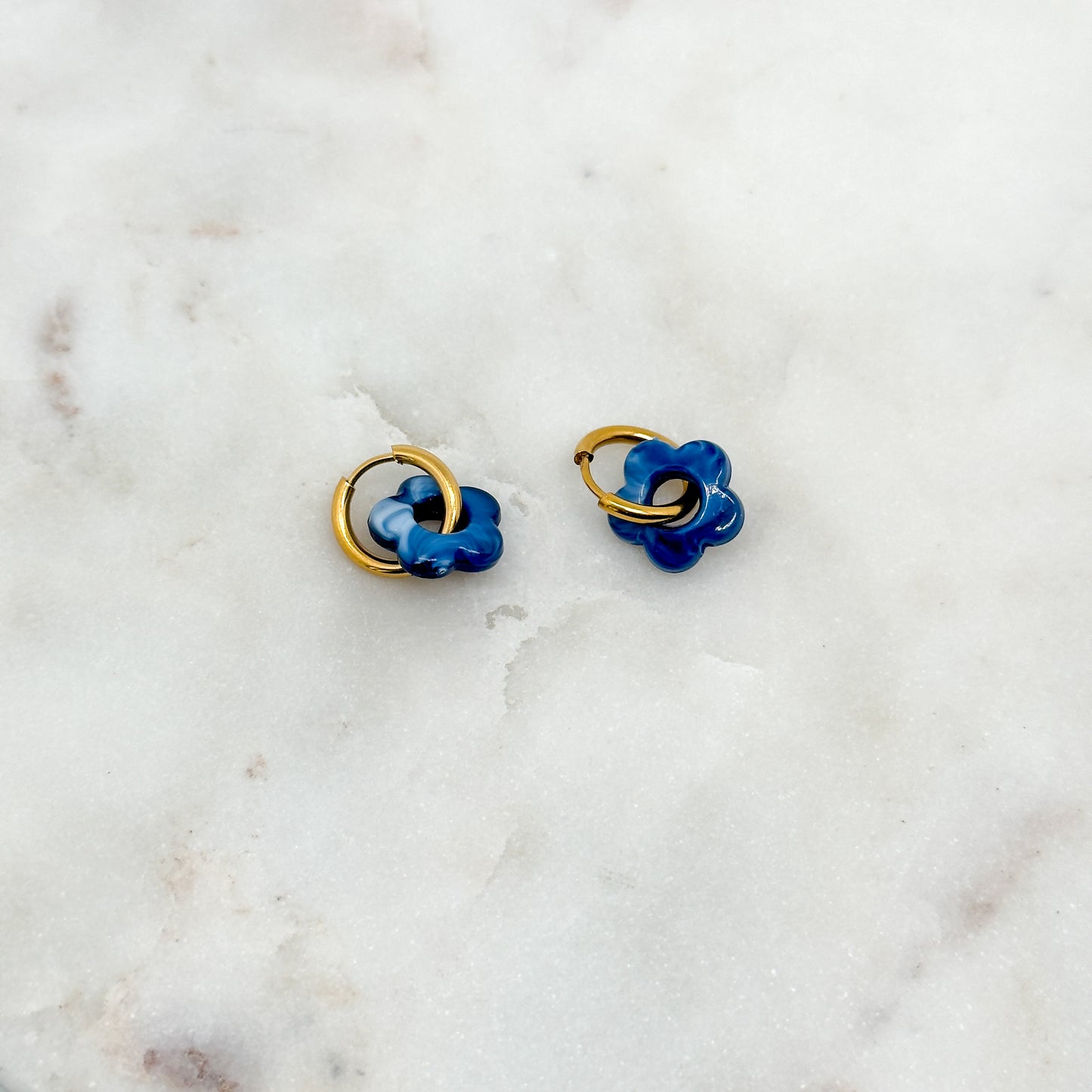 Boucles d'oreilles Denise Mini Bleu