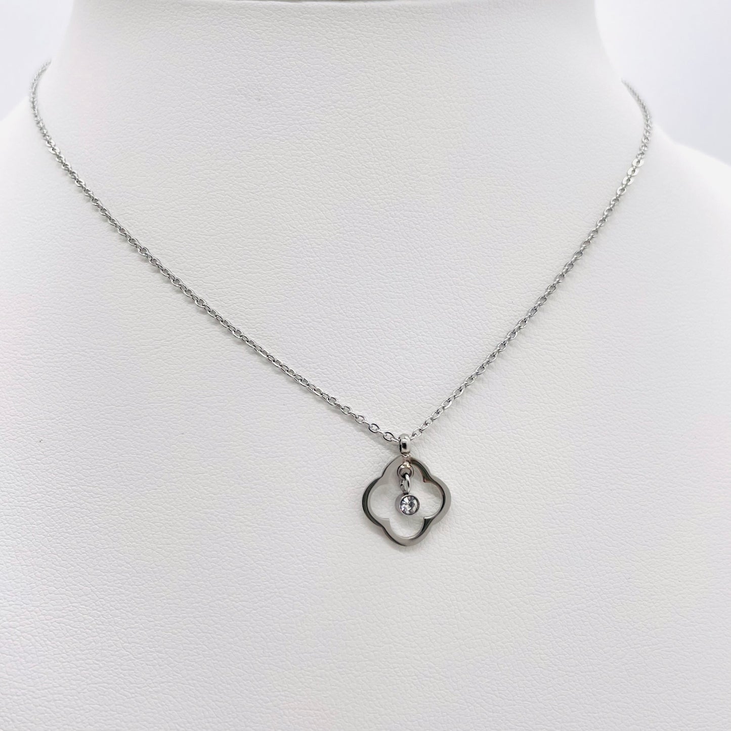 Collier Trèfle Tara argenté
