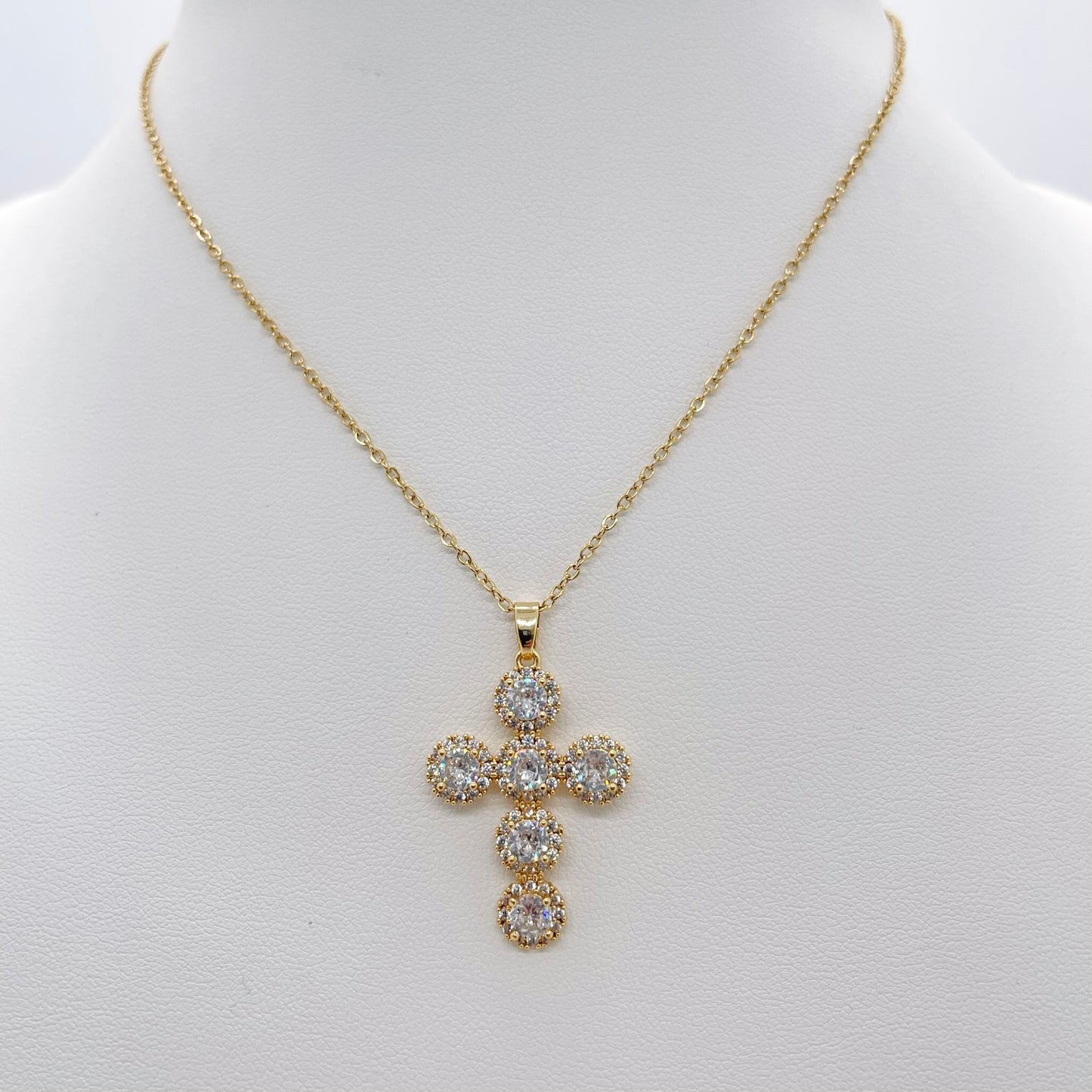 Collier croix Salomé doré