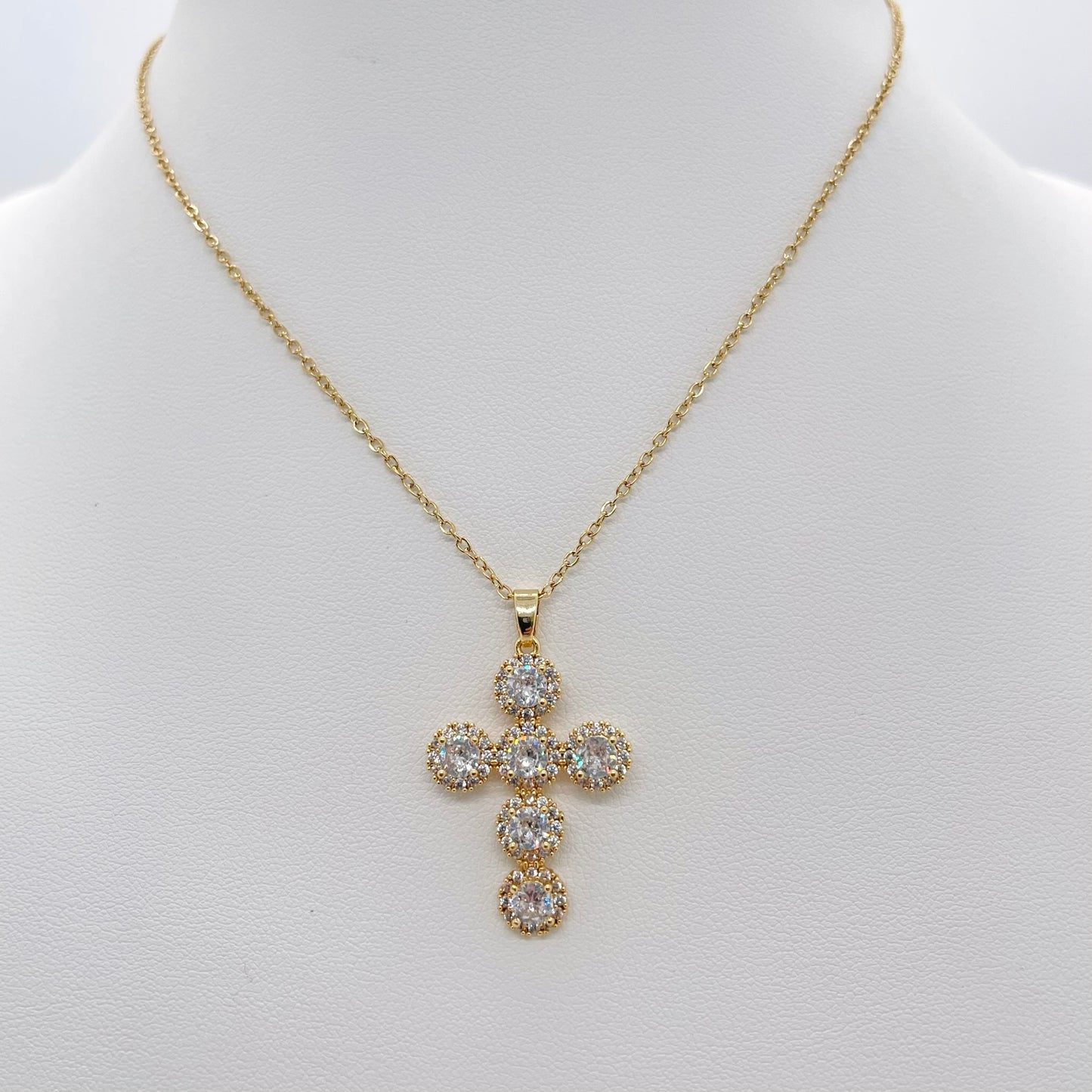 Collier croix Salomé doré