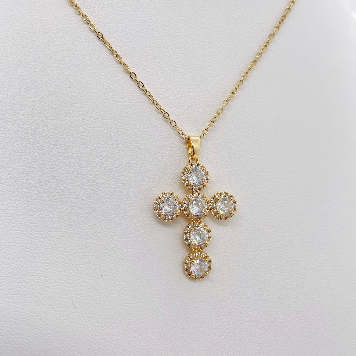 Collier croix Salomé doré