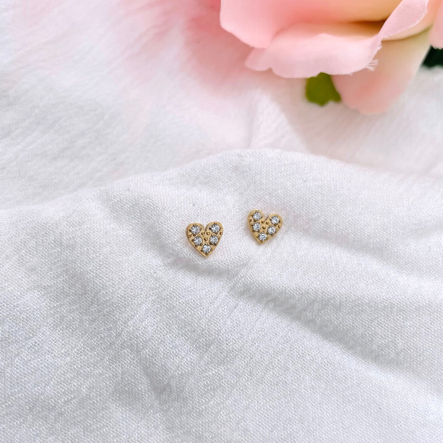 Boucles D'oreilles puce Coeur