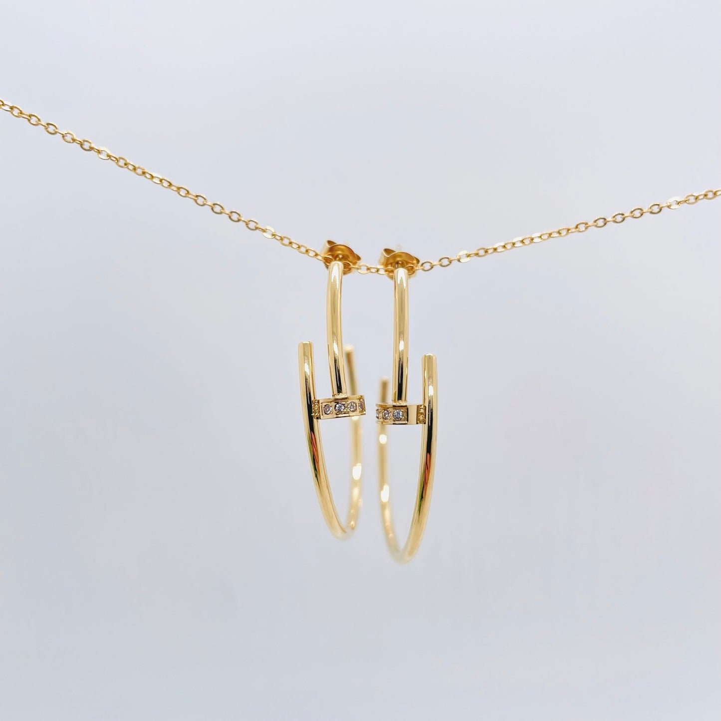 Boucles D'oreilles créoles Clou