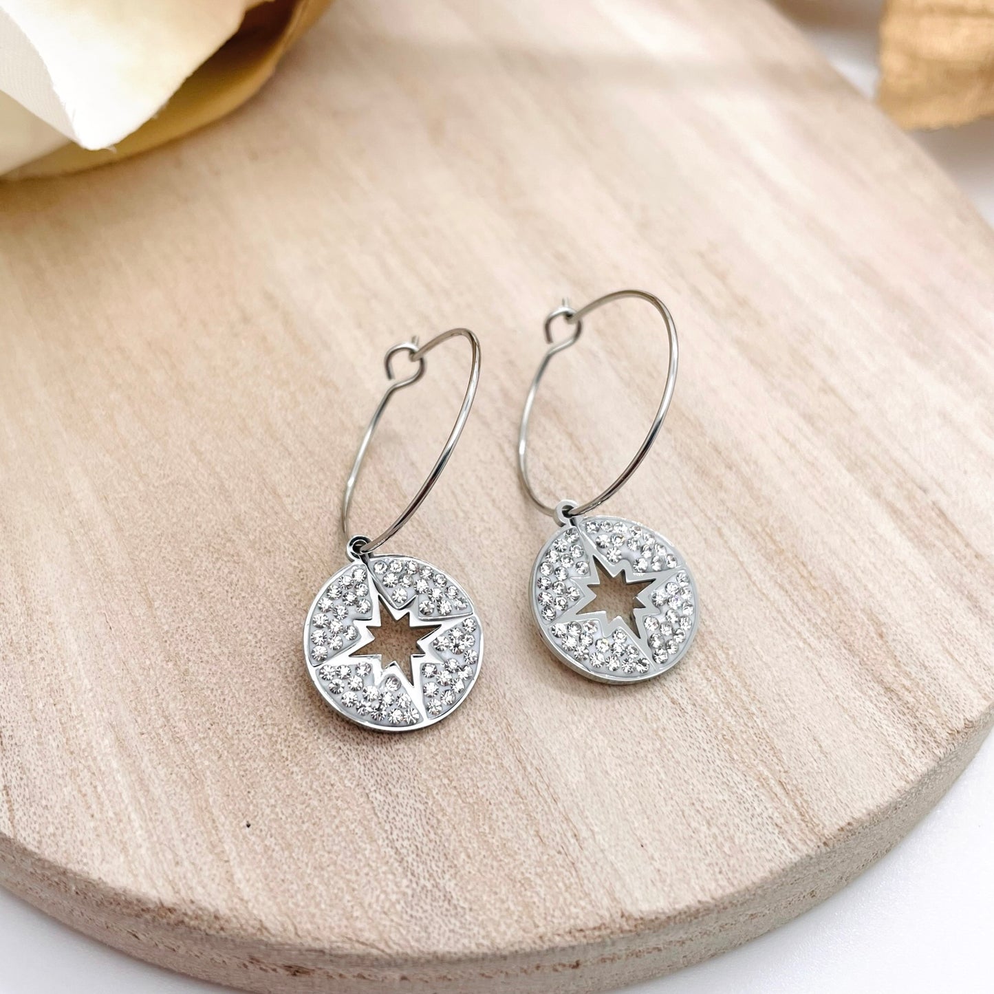 Boucles d'oreilles créoles Kara
