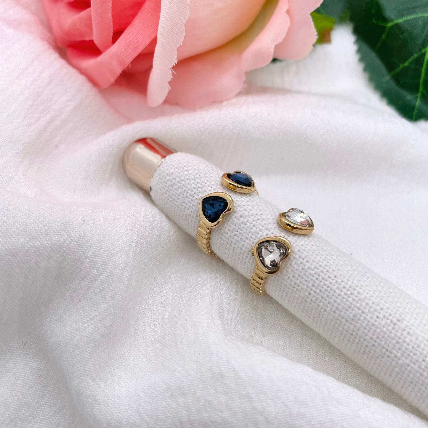 Bague Double Coeur