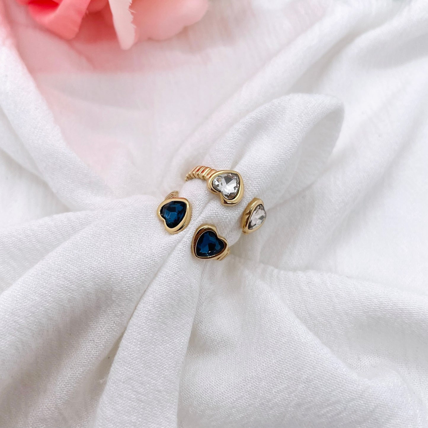 Bague Double Coeur