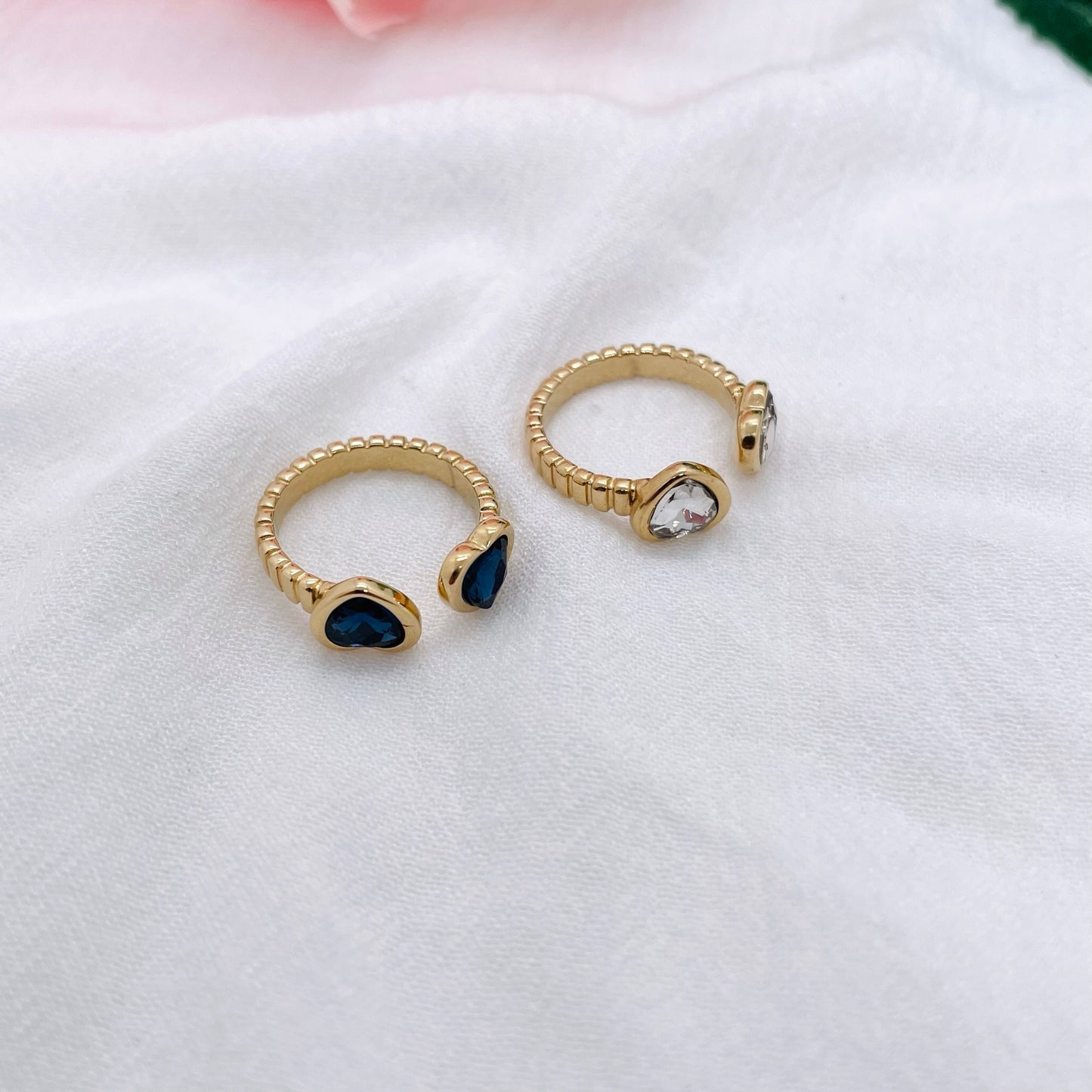Bague Double Coeur