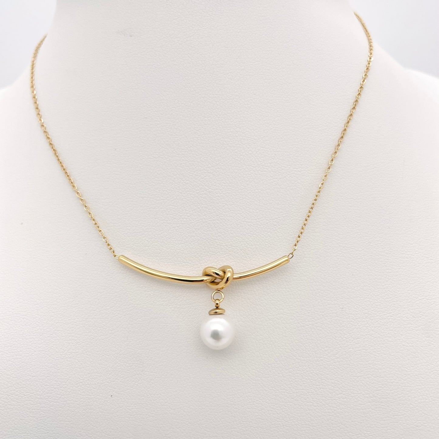 Collier Noeud Perle