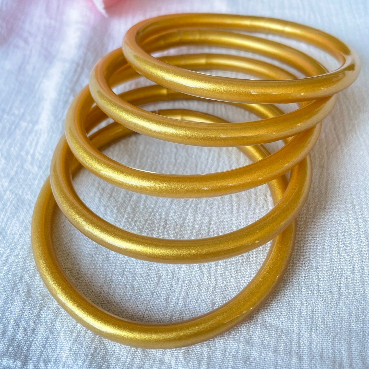 Jonc Bouddhiste maxi light gold enfant