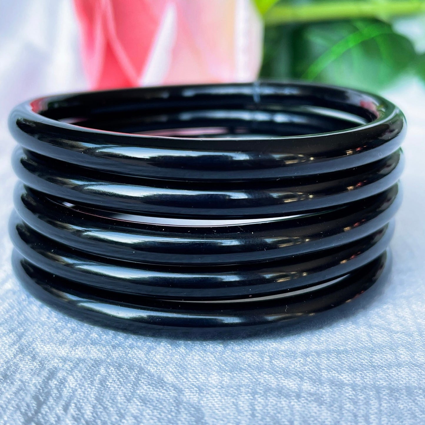 Jonc Bouddhiste maxi noir enfant