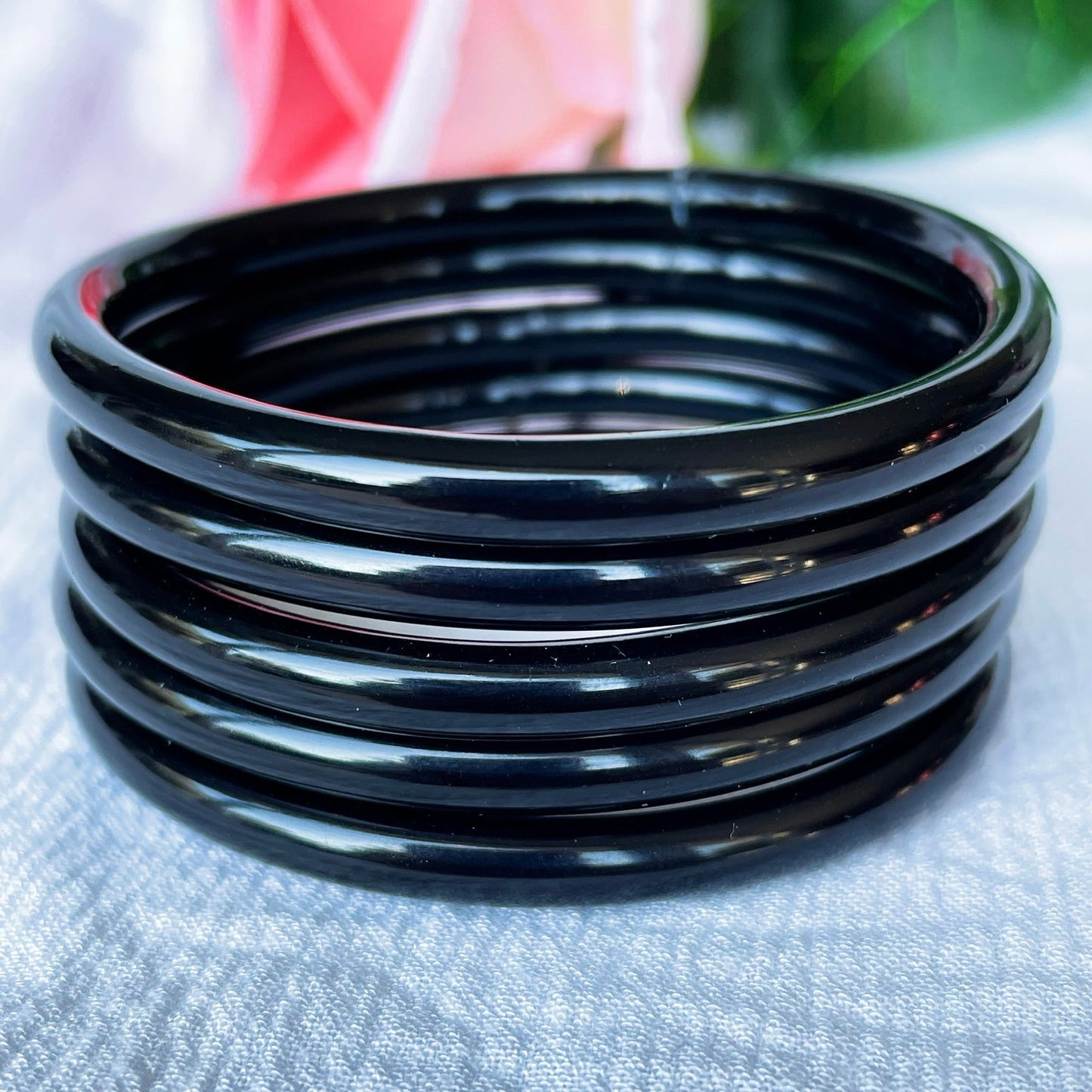 Jonc Bouddhiste maxi noir enfant