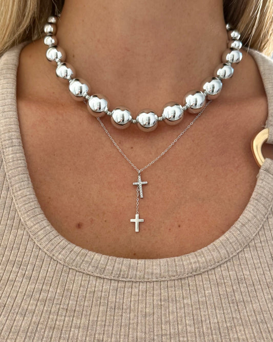 Collier Faith argenté