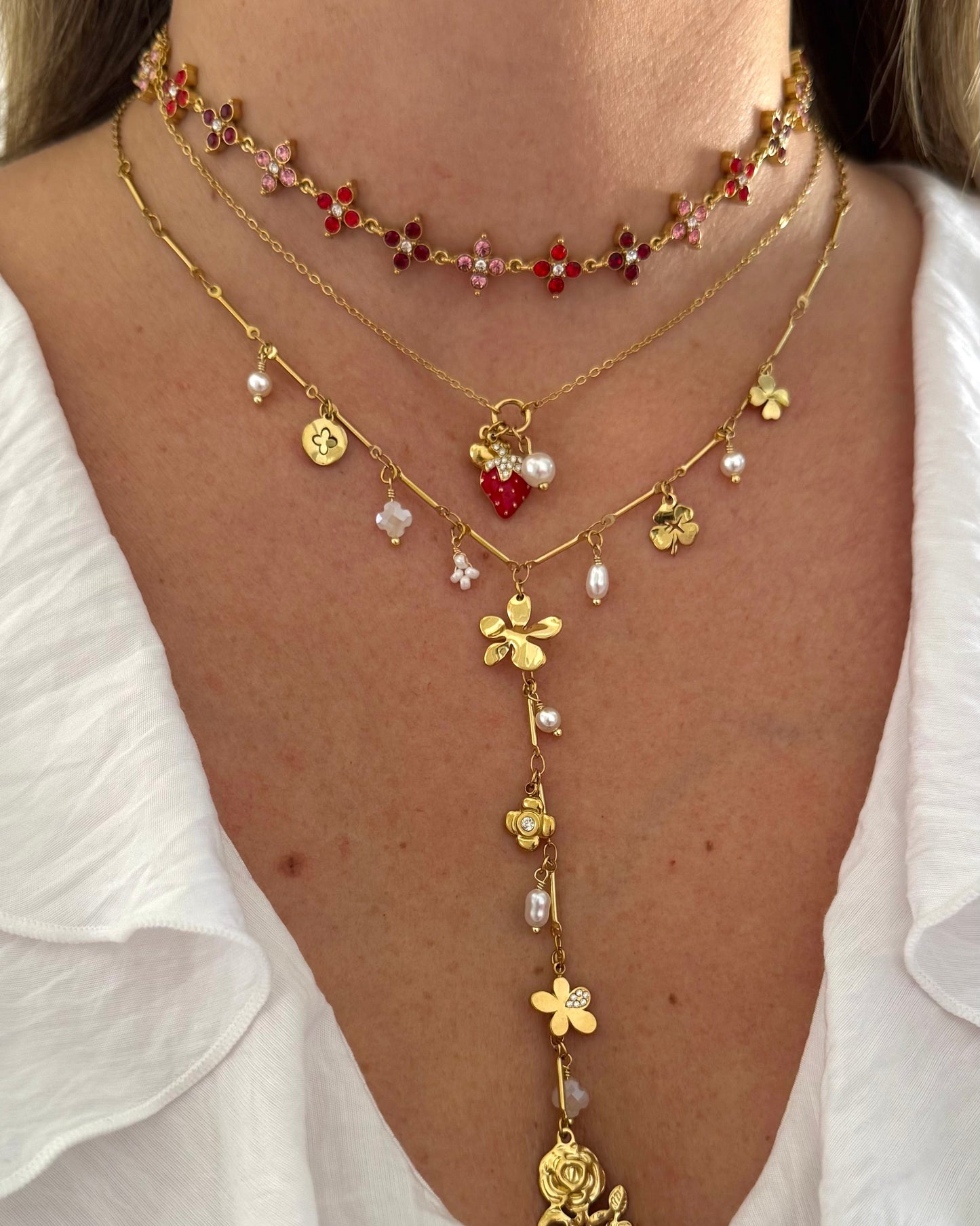 Collier Princesse rouge