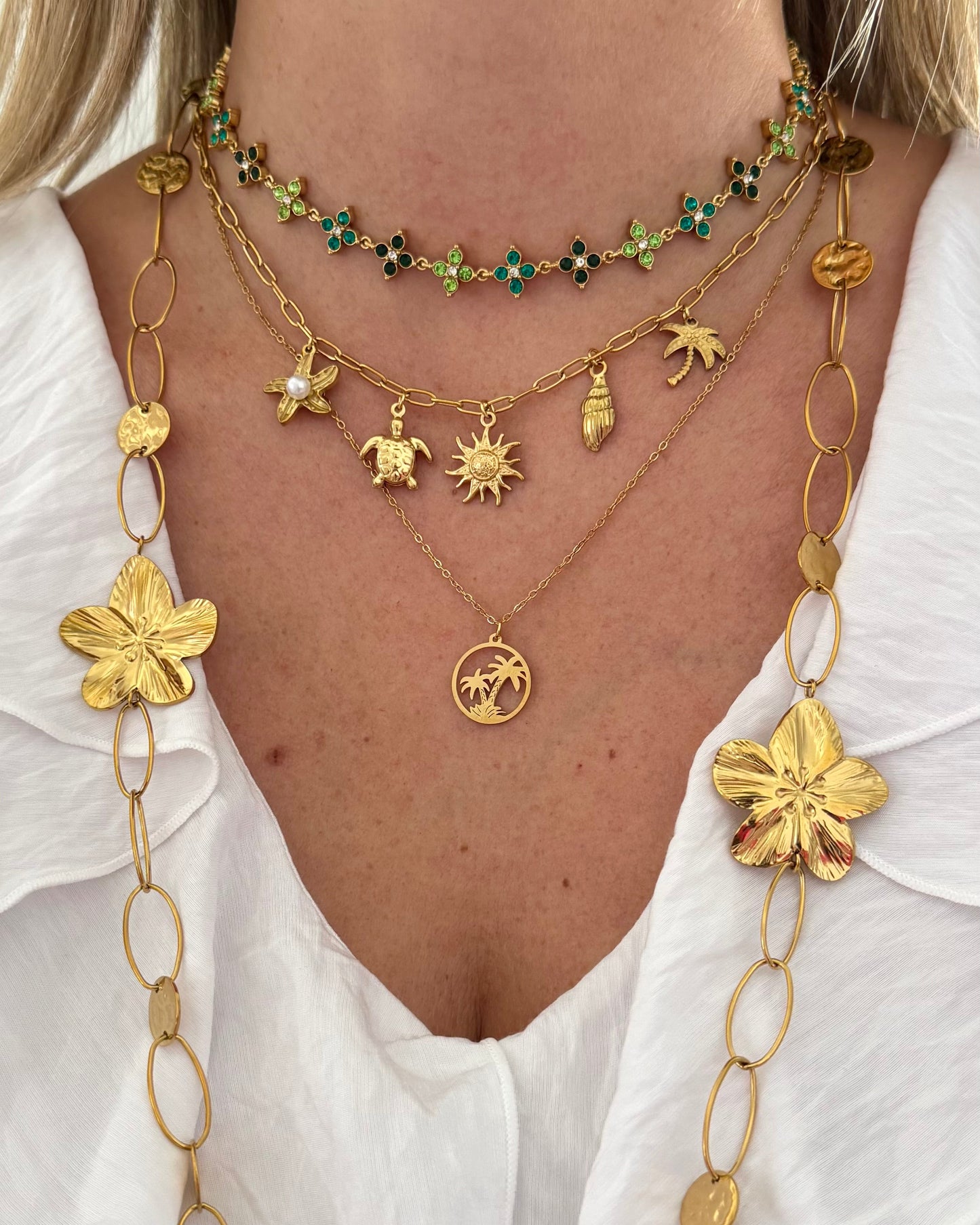 Collier Princesse vert