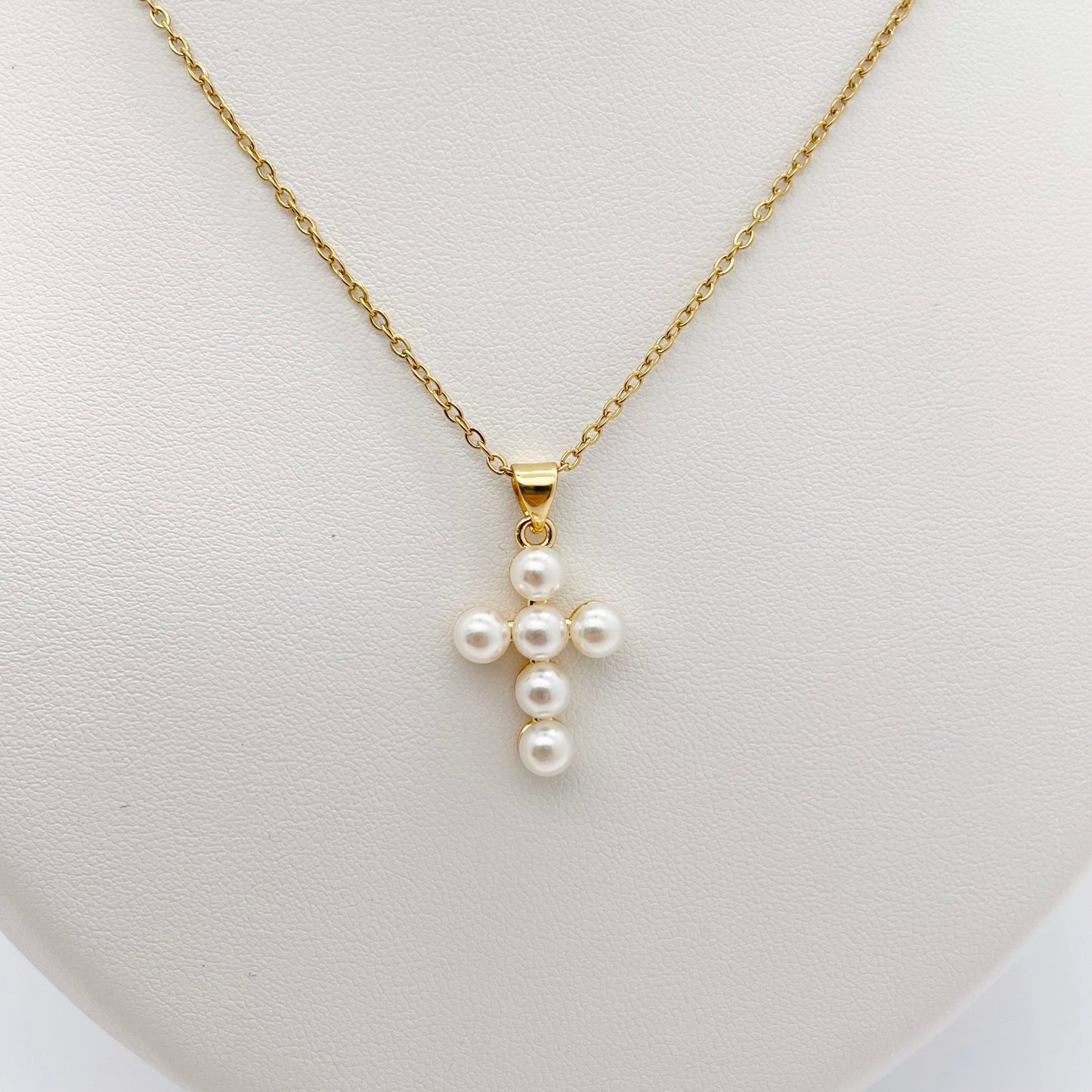 Collier Perles croix