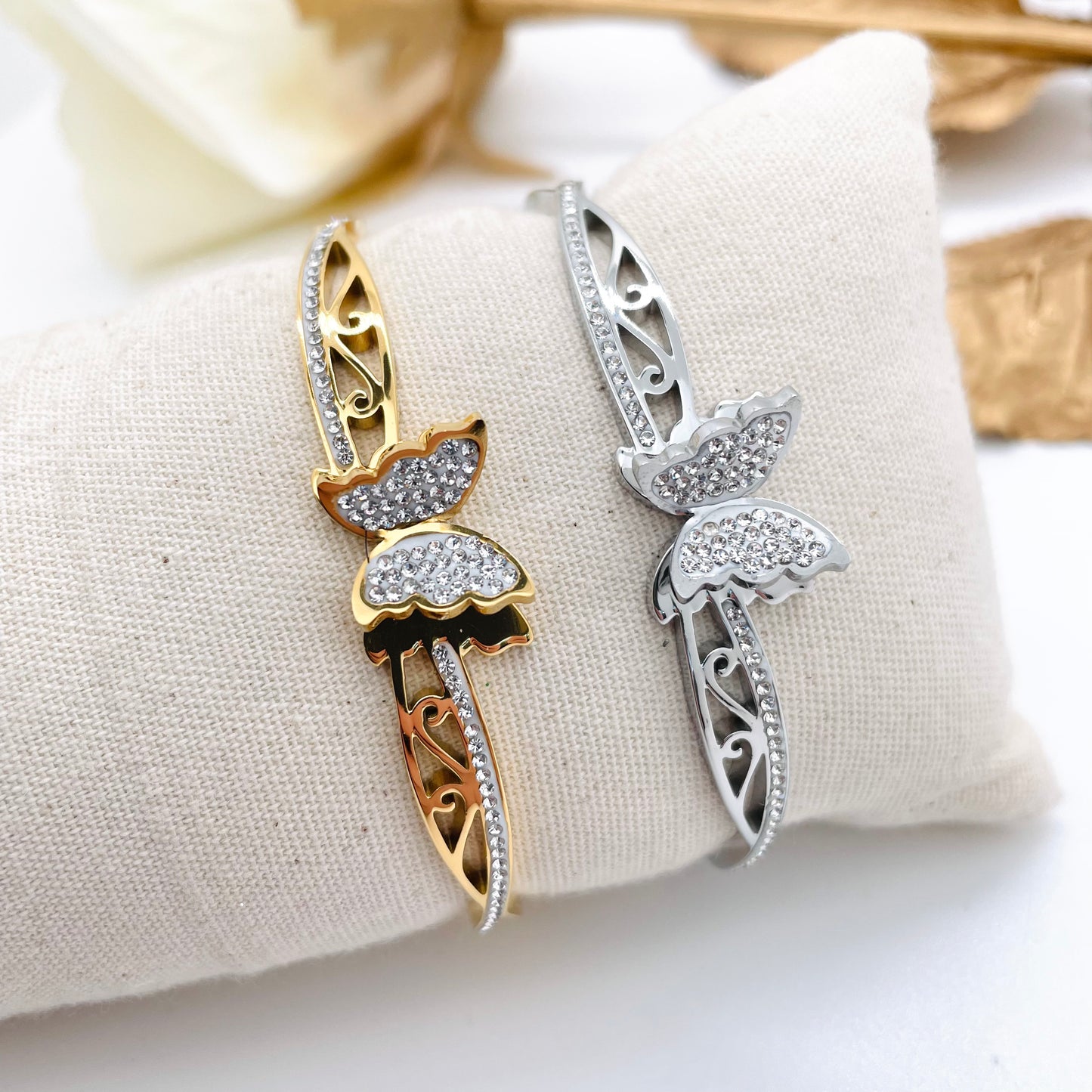 Bracelet jonc Papillon