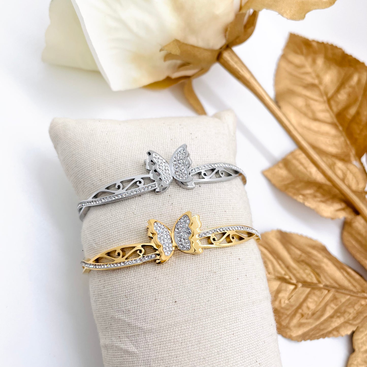Bracelet jonc Papillon
