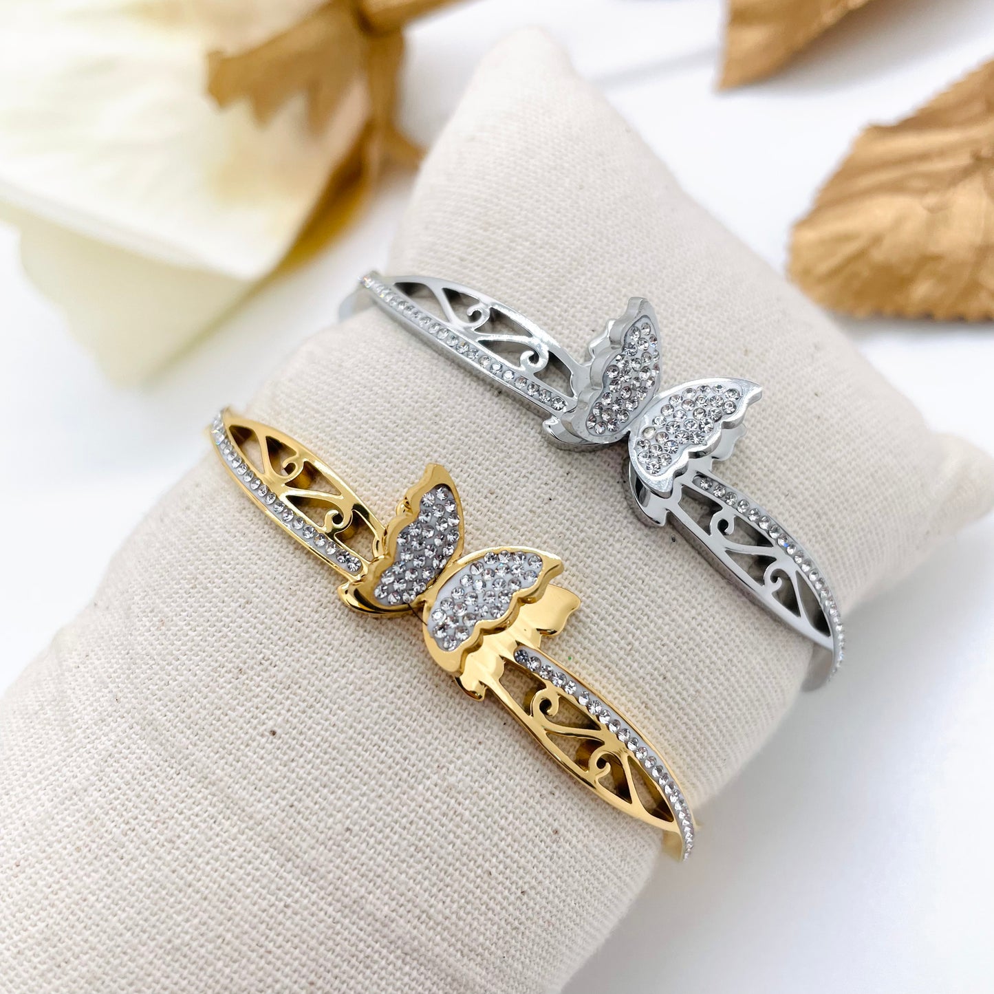 Bracelet jonc Papillon