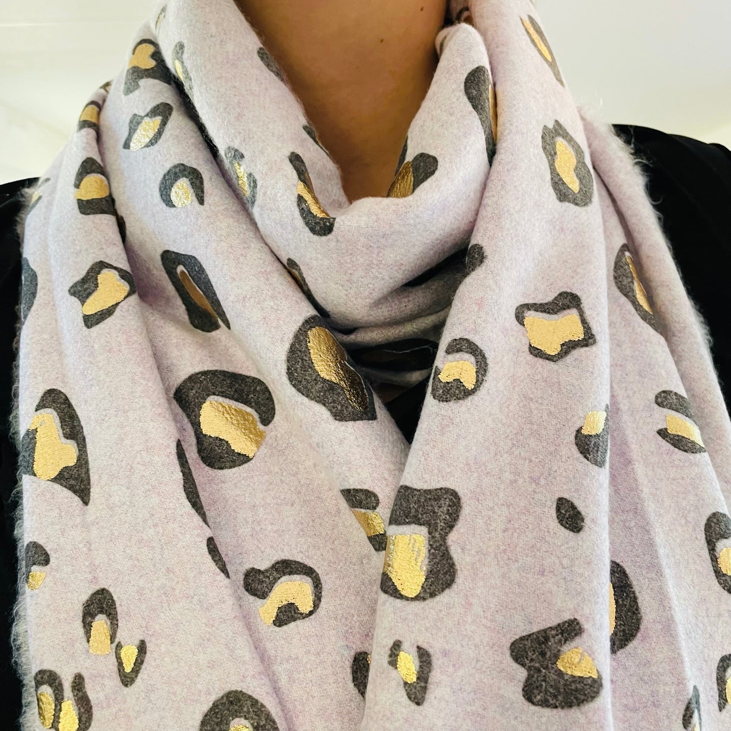 Écharpe imprimé Léopard